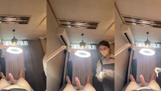 [왁싱샾] 쿠퍼액 질질싸며 여자 왁서와 대화 (4)