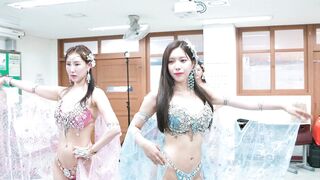 쎄라퀸 비키니쇼 본무대 전 리허설 장면