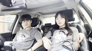 졸귀녀 차안에서 가슴빨기 korean bj