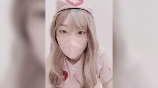 간호사 아기토끼 팬 요청 셀프카메라~