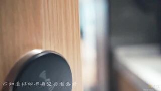 《林秘書淫蕩的日常》OL制服吊帶黑絲少婦跪地口交女上位騎乘 絲襪 china