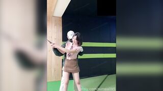 스크린 골프 치다가