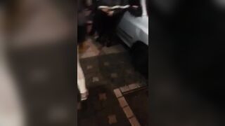 길거리 갈지마오 만취커플