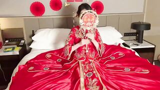 石家莊真新娘子，調教穿上婚紗後掩蓋不住放蕩 各種對白精彩 china