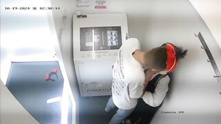 한국여행중 포토부스에서 떡치는 국제커플 ipcam
