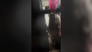 욕실 앞에서 옷 갈아입는 일본녀 2명 ipcam (1)