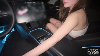 在Tesla車上淫女自動獻身口爆吞精 性感尤物妮可 china