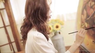 섹시한 아티스트 신유이 작업실에서 온팬야동 china