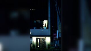 호텔 창문으로 보여주는 커플 ipcam korean porn (1)
