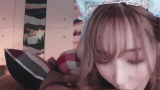 침 흘리며 핥아주는 최강미녀