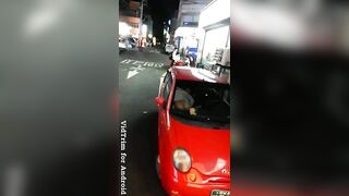 거제도 번화가에서 포착된 빨간 마티즈 카섹스 실황