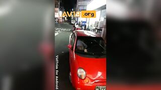 거제도 번화가에서 포착된 빨간 마티즈 카섹스 실황 2