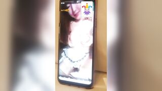 영상통화 섹드립 지리는 미시녀 1편