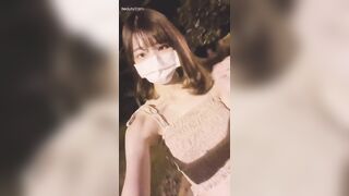 노상방뇨 노출녀 야간야노