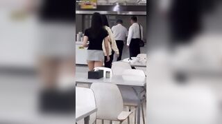 구내식당 무개념 신입 여사원 ipcam