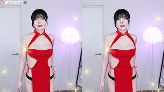 하은 뒷태 다 보이는 치파오 모음