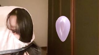 존예녀 자기 팬티 머리에 쓰기