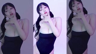 스쿨미즈 수영복 하이레그 BJㅎ린 엉덩이 korean bj