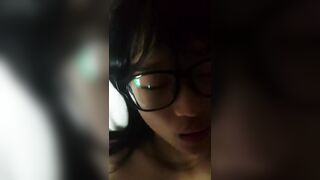안경을 쓴 20대 귀여운 여자 korean porn vip (2)