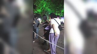 (BC-AA-468)抹胸齐逼紧身裙美女..屁股夹着骚窄内逛街 ipcam