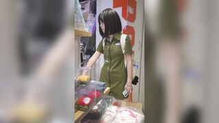 （BC-AA-477）チュチュスカートの女子高生が透け透けの肌色ストッキングを履いている。細い下着をディンプルに挟み込み、お尻を90度曲げている【一部部屋オリジナル】 ipcam 3