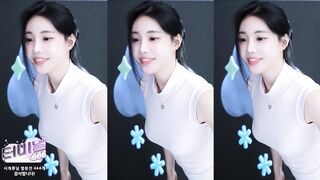 약후 하얀 원피스 BJ타ㅁㅁ 리액션 하이라이트 korean bj 2