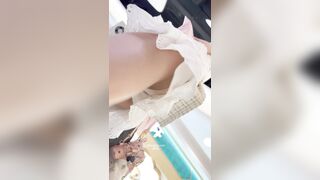 【KFC】運動後にロングスカートに着替えてショッピングに出かける美少女。背中は日焼け ipcam 4