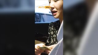 꽃무늬 원피스녀 얼공 차간단 ★ [입싸카메라발견]