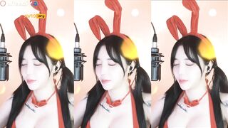 °아효♡°_qkxhfl12_아프리카 바니걸 리액션