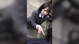 꼬추로 장난치다가 얼굴에