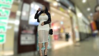 【爆乳Kカップ】爆尻モロ透けの超ド級美女！規格外デカ乳×極薄ワンピで街中ノーブラ挑発──激シコ確定ッ ipcam
