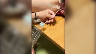 【MJ作品】偉大なる神MJは、ずっと前から隣の若い女性を欲しがっていました❤️ 指入れ＋ボンデージ＋カテーテル挿入＋オーラルセックス＋膣内射精 china (1)