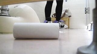 和式トイレ おしっこう○こ 3名 ipcam