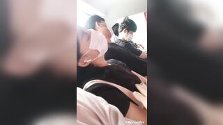 수학여행 몰래 만지기