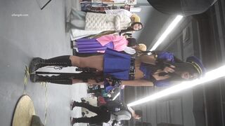 スタイル抜群の婦警さんがお嬢様コスプレ…胸を半分露出させて写真撮られまくり ipcam 1