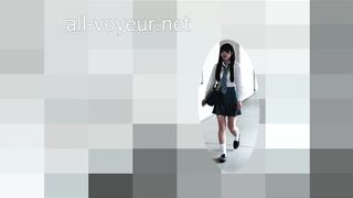 青チェスレンダーJKをエレベーター盗撮したらアナルくぱぁしてくれた ipcam