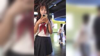 (BC-AA-422)水手服jk小姐姐逛宠物店..过膝袜配粉内前后拍[某房原版] ipcam 1