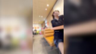 【パン撮記⑥】(長尺！)１０代放課後カフェ話！机下の大開帳おぱんつちゃん ipcam