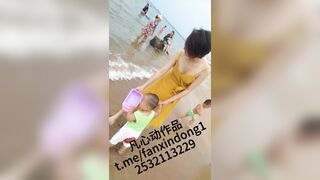 【高抄拍胸】市场海边沙滩偷拍 多位少妇没穿内衣！74V[某房原版] ipcam 1 (5)
