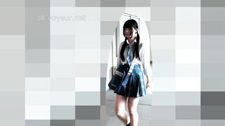 あの一番人気のお姉ちゃんのガチ姉妹の末っ子!炉顔で可愛い元気な細身美少女のぎりハッピーパンチラ。エレベーター盗撮 ipcam