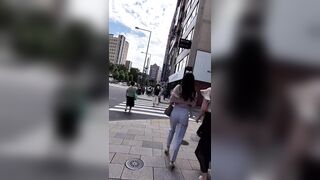 【再販】＜自信作＞春到来！爽やか水色パンツで究極のエロ尻を見せつけるS級美女 ipcam