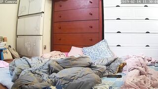【民家】美少女k母親と入浴, 民家風呂覗き 桜色の乳首, 民家の湯 ipcam 22 (5)