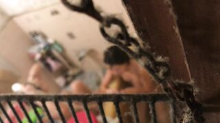 【民家】美少女k母親と入浴, 民家風呂覗き 桜色の乳首, 民家の湯 ipcam 4 (4)