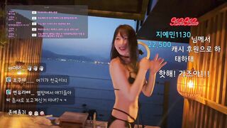 숲 스트리머 한갱 비키니 방송 조각 모음 7개 (5)