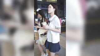 (BC-AA-345)两次抄底jk美女..白丝过膝袜粉内..窄内透心凉[某房原版] ipcam (1)