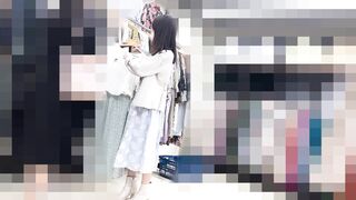 ガッ◯ー似の超美人アパレル店員♡ニットから浮き出たロケットOP＆ツヤツヤ桃尻 ipcam