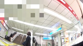 3日間粘着！激カワJKちゃん！青チェックめくりました⑮ ipcam