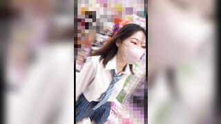 【おまけ付】布面積極小！極上スレンダーGカップ巨乳Kちゃんの激エロパンツを粘着撮り jav jvip