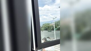 옥상에서