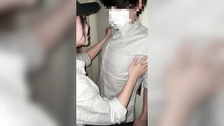 【流出】K県Y市人気カフェレストラン／100cm級の爆乳美少女J◯バイトがイジメ／性欲強すぎて顔面騎乗位からのSEX要求 jav jvip